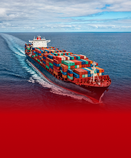 Global sea routes, a strong connection